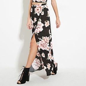Floral Print Maxi Skirt